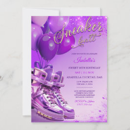Invitación Zapatillas personalizadas con tema personalizado