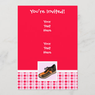 Invitación Zapato de ejecución suave