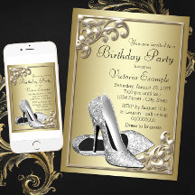 Zapato de Plata Cumpleaños de Marfil y Dorado