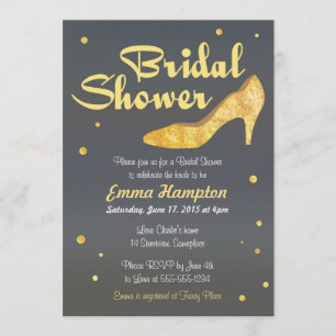 Invitación Zapato nupcial del boda de la suposición de la