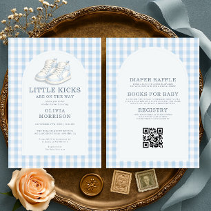 Invitación Zapatos de Patadas Pequeñas Todo en Uno Baby Showe