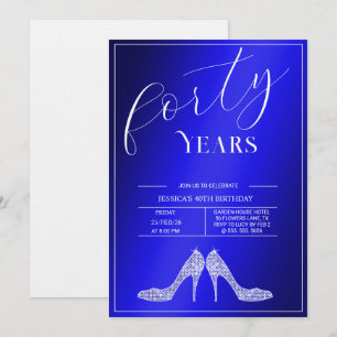 Invitación Zapatos de tacón alto modernos femeninos Cumpleaño