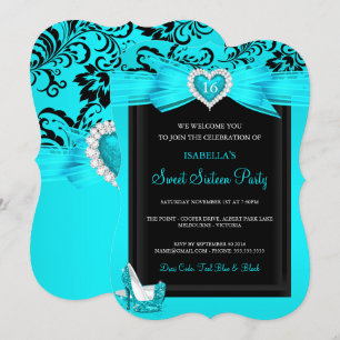 Invitación Zapatos de tacón alto para fiesta de cumpleaños Sw