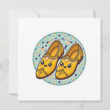 Zapatos marroquíes amarillos Kawaii Belgha Cute an