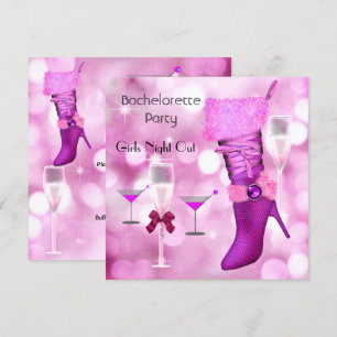 Invitación Zapatos para despedida de soltera tacones altos bo