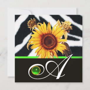 INVITACIÓN ZEBRA FUR MONOGRAM
