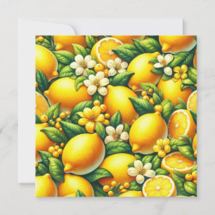 Invitación Zesty Lemon Whirl: una sinfonía de cítricos