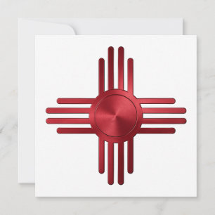 Invitación Zia Sol Rojo