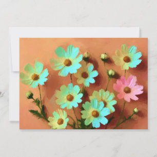 Invitación Zinnia Elegans Flores