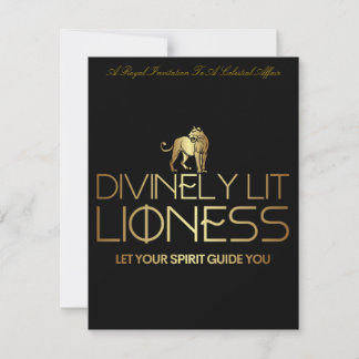 Invitación Zodiacal de la Leona Divinamente Litiga