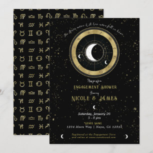 Invitación Zodíaco de astrología personalizada Signo de luna