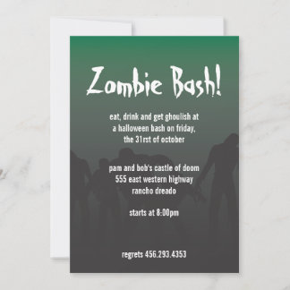 Invitación Zombies
