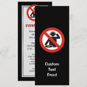 Invitación Zona libre de DJ