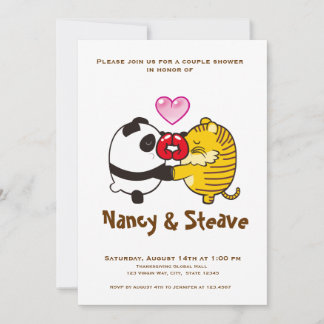 Invitación zoológico de beso