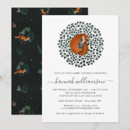 Invitación Zorro y Liebre del Bosque | Baby Shower del Bosque