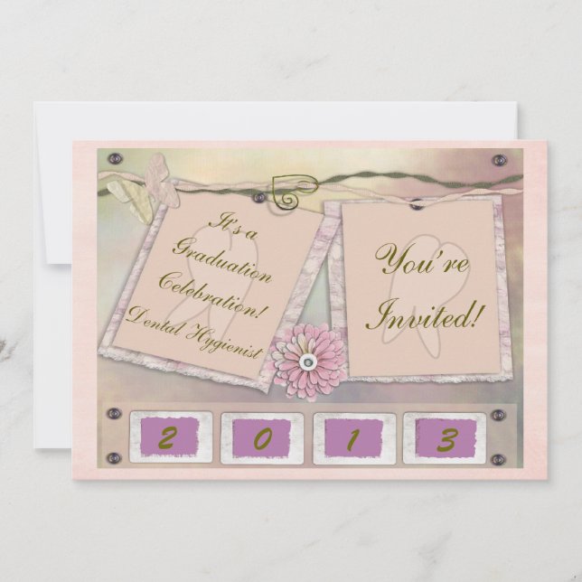 Invitaciones 2013 de la fiesta de graduación del (Anverso)