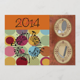 Invitaciones 2014 de la graduación del terapeuta