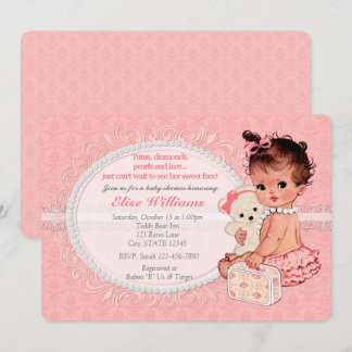 Invitaciones 3 de Baby Shower de los chicas del