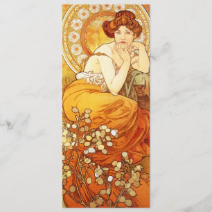 Invitaciones a Alphonse Mucha Topaz