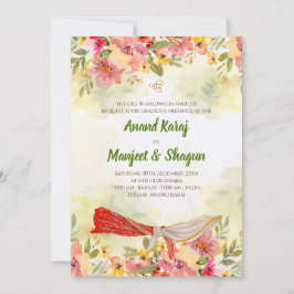 Invitaciones a Anand Karaj y tarjetas de boda Sikh