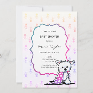 Invitaciones a bañador de niños en KiniArt Westie