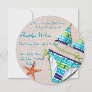 Invitaciones a bañador de novia en Bikini Starfish
