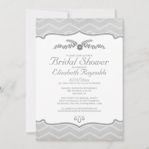 Invitaciones a bañador de novias Silver Zigzag