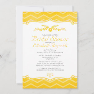Invitaciones a bañador de novias Zigzag Gold