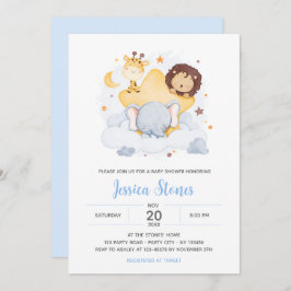Invitaciones a bañador de Safari Baby en Star Moon