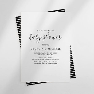 Invitaciones a bañador moderno y sencillo