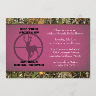 Invitaciones a bañarse en la ducha marrón rosa cal