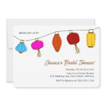 Invitaciones a bañarse en una linterna china