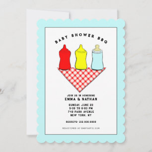 Invitaciones a barbacoa para baby shower