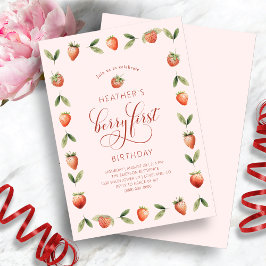 Invitaciones a Berry First Birthday