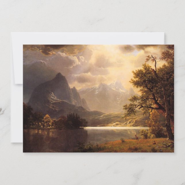Invitaciones a Bierstadt Estes Park Colorado (Anverso)