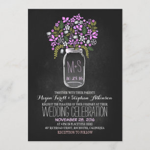 invitaciones a bodas a bordo de pizarra de masón f