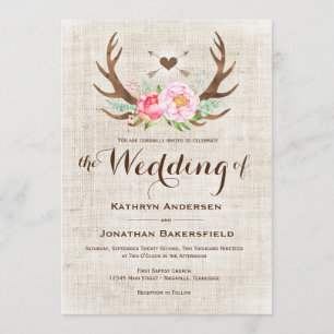 Invitaciones a bodas a los vendedores de flores de
