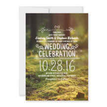 invitaciones a bodas al aire libre rústicas en bos