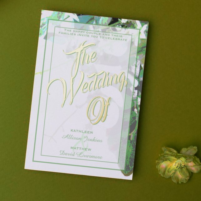 Invitaciones a bodas botánicas florales y de veget (Subido por el creador)