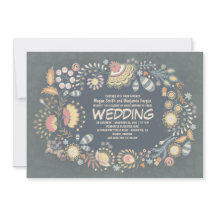 Invitaciones a bodas botánicas rústicas florales