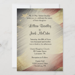 Invitaciones a bodas con bandera de Estados Unidos