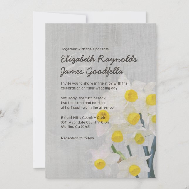 Invitaciones a bodas conjuntas de época (Anverso)