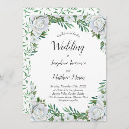 Invitaciones a bodas de bodas con flores de rosas