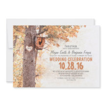 invitaciones a bodas de campo rústico en árboles a