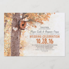 invitaciones a bodas de campo rústico en árboles a