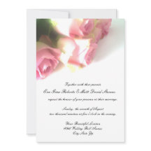 Invitaciones a bodas de flores rosadas