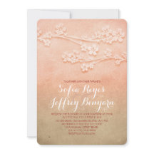 Invitaciones a bodas de flores rosas