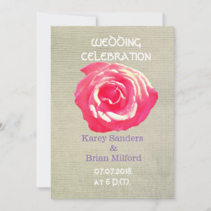 Invitaciones a bodas de flores rusticas