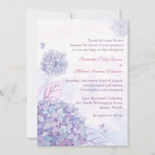 Invitaciones a bodas de Hydrangea