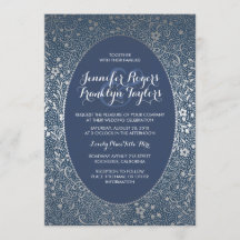 Invitaciones a bodas de la Marina Vintage floral p